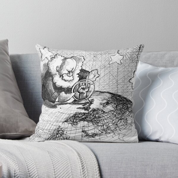 KARL MARX - I PREDICT A RIOT Throw Pillow