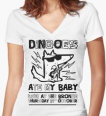 Dingoes Ate My Baby | Buffy The Vampire Slayer Band T-shirt Women's Fitted V-Neck T-Shirt