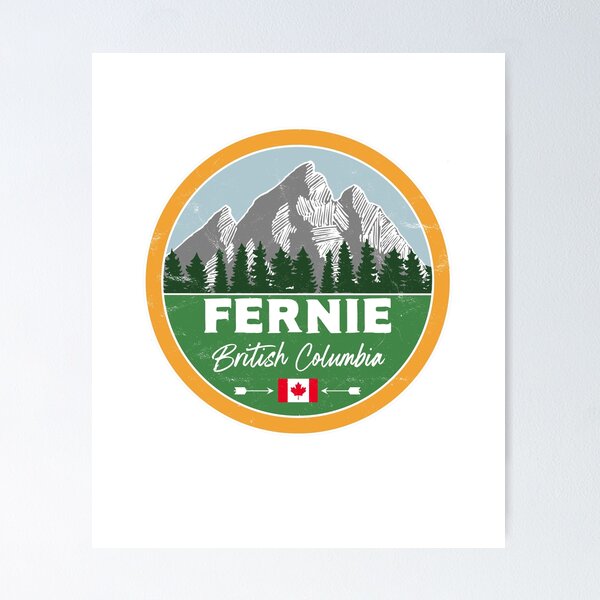 Item preview, Fernie British Columbia Canada Flag Canadian BC Pride designed and sold by palmettodigital.