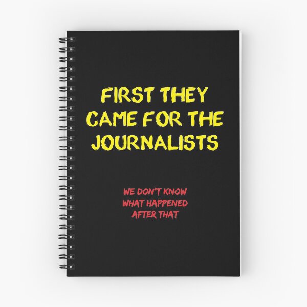 Item preview, First they came for the Journalists designed and sold by Civil-Woke.