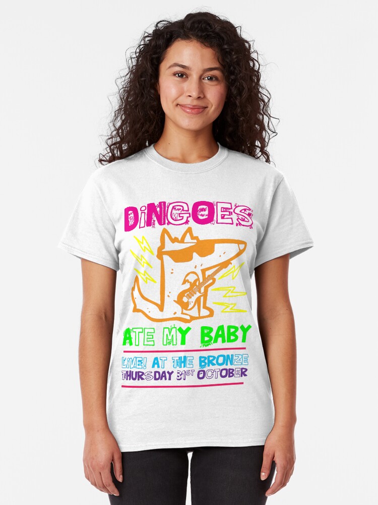 "Dingoes Ate My Baby | Buffy The Vampire Slayer Band T-shirt [Neon]" T