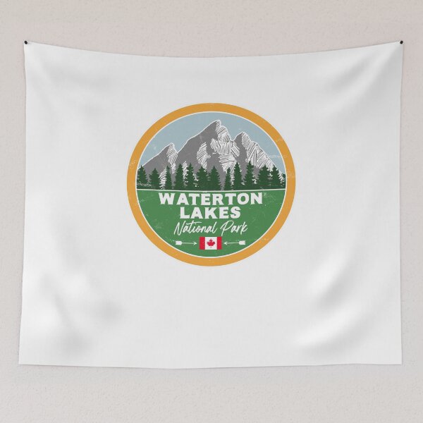 Item preview, Waterton Lakes National Park Alberta Canada Flag Canadian AB Pride designed and sold by palmettodigital.