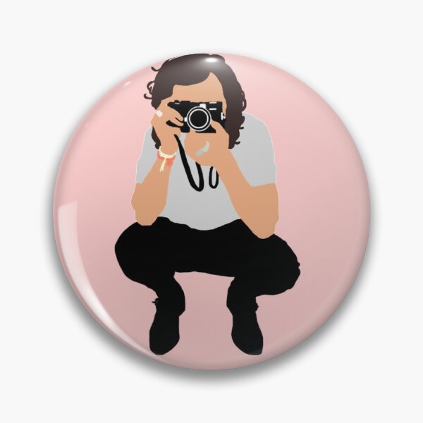 Harry styles holding a camera Pin