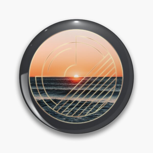 Item preview, Beach Sunset Circular Geometric Art Deco Design designed and sold by Andrew Crandall.