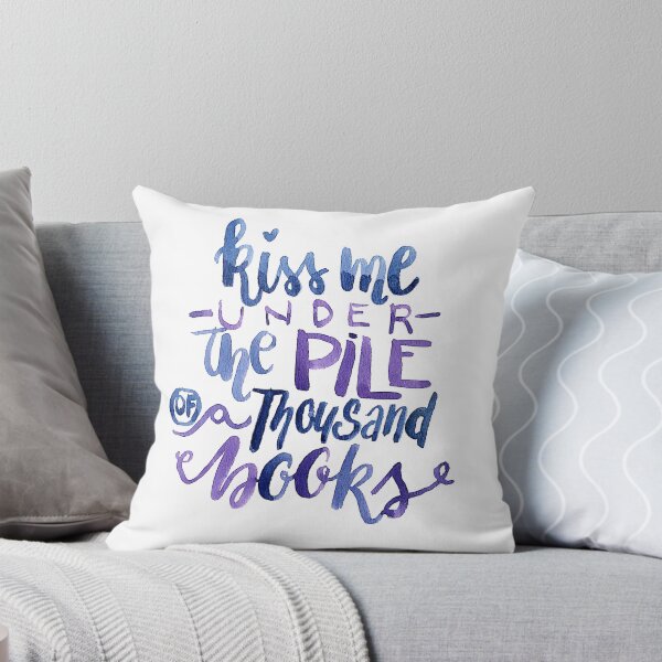 Item preview, Kiss Me Under the Pile of a Thousand books designed and sold by alicesboutique.