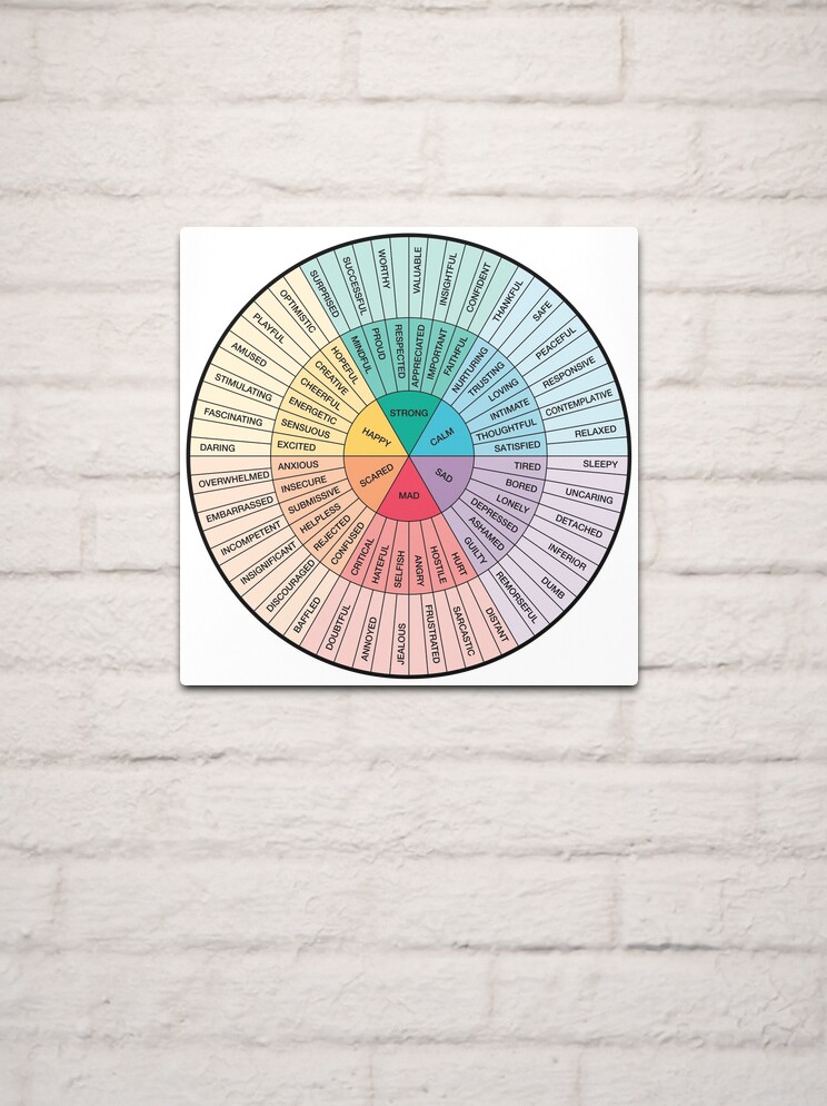 Buy from the Artist: Emotion Sensation Wheel Pillow for Home or Therapy  Office 