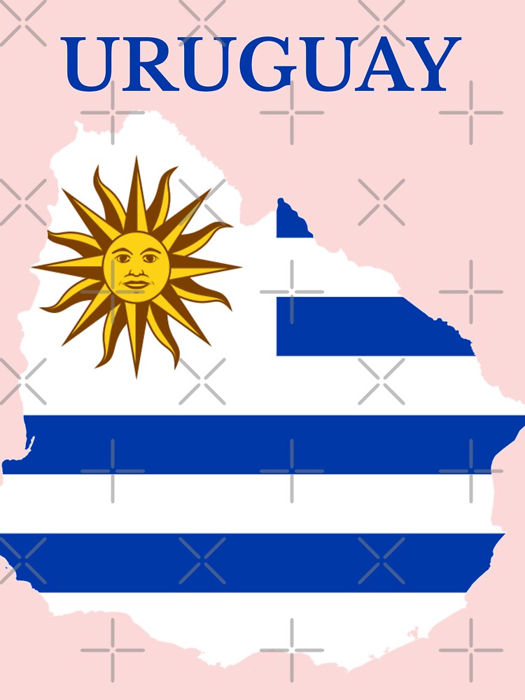 Soccer shirt in colors of uruguayan flag Vector Image