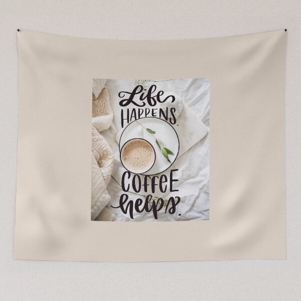 Item preview, Life Happens, Coffee Helps designed and sold by quilltreefox.