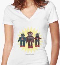 We Are The Robots Women's Fitted V-Neck T-Shirt