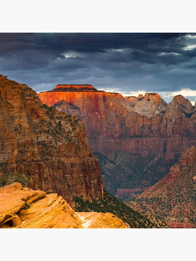 Zion National Park Canyon Overlook Landscape Photography Gifts by rbaaronmattie