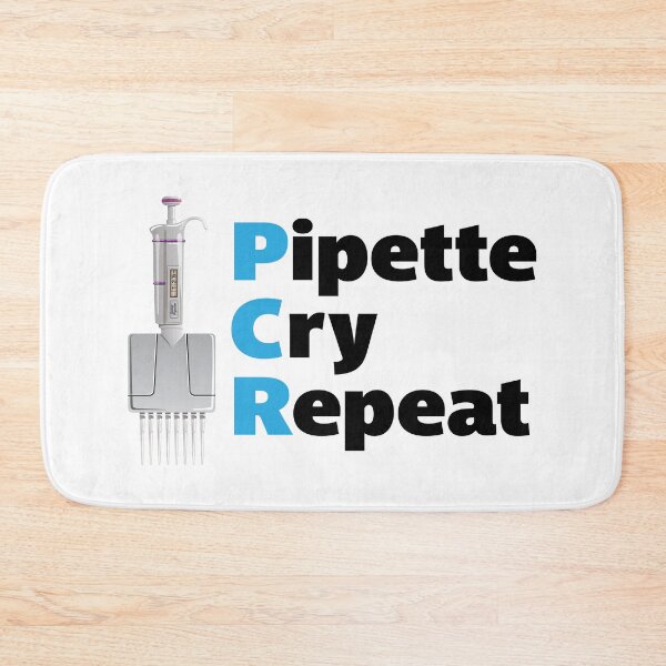 Item preview, PCR Pipette Cry Repeat with Multichannel Micropipette designed and sold by Zit-Zat-Zot.