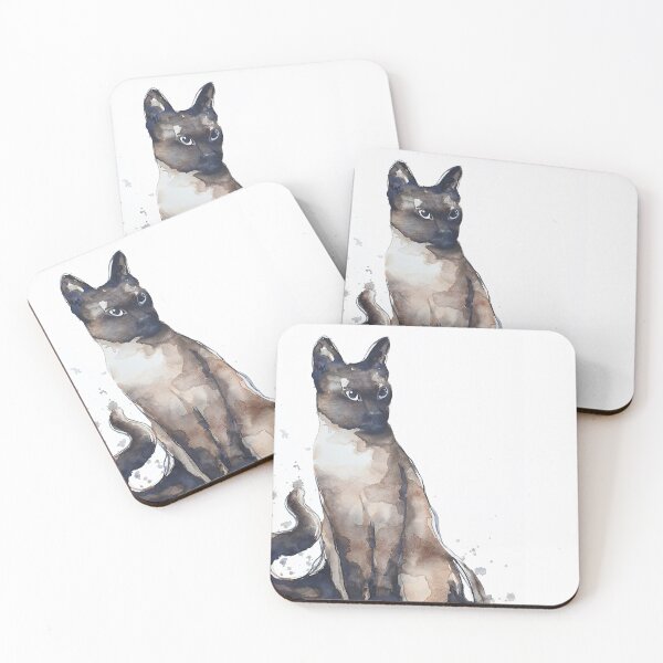 Item preview, Siamese Cat, Animal Spirit Painting designed and sold by Leni Kae.