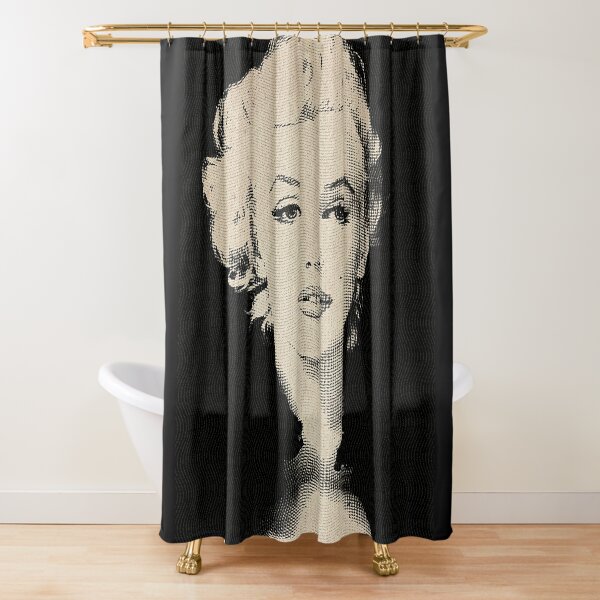 Marilyn Monroe - Vintage Engraving - D62 Shower Curtain by DecoWords