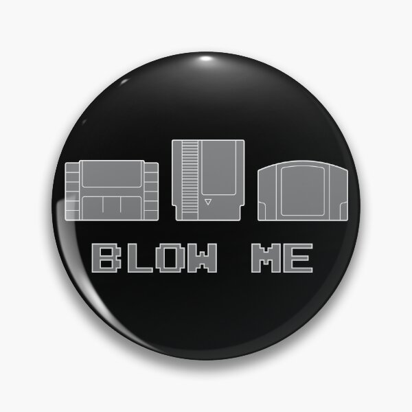 Item preview, Blow Me - Funny Retro Video Game Cartridges (White Outline) designed and sold by Anonymouse Apparel.