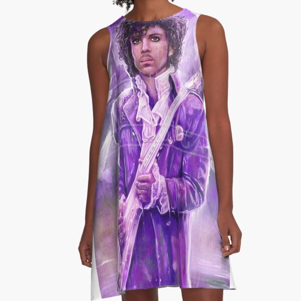 Prinz Musiker Kunst A-Linien Kleid