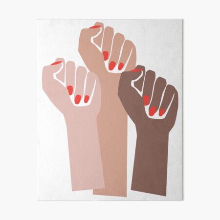 Girl Power Art Board Print