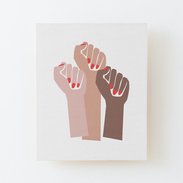 Girl Power Wood Mounted Print
