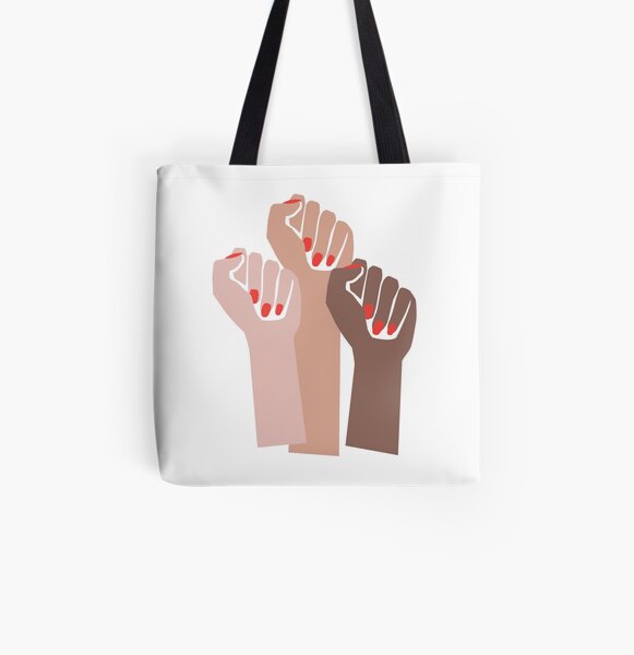 Girl Power All Over Print Tote Bag