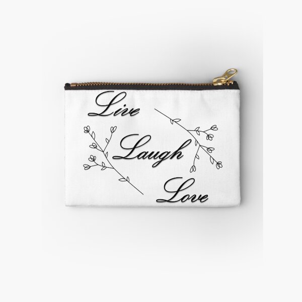 Item preview, Live, Laugh, Love (Black and White Text) designed and sold by JuliWol12.