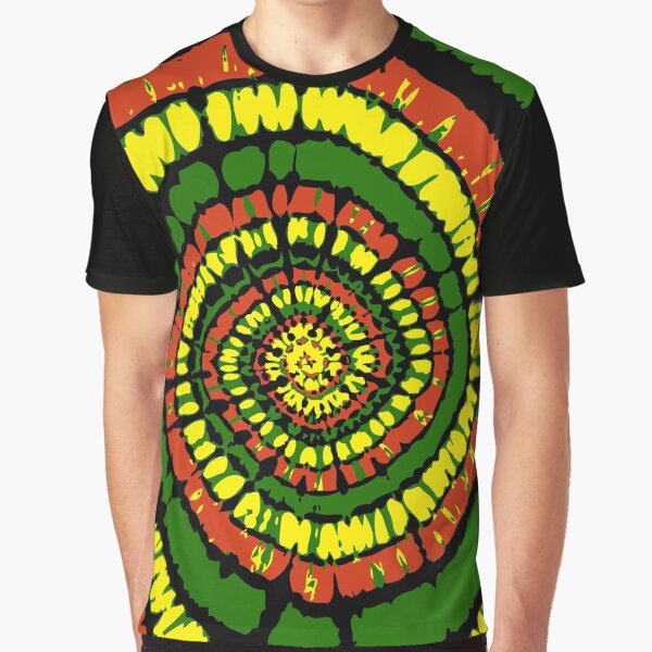 Rasta Tie Dye Graphic T-Shirt