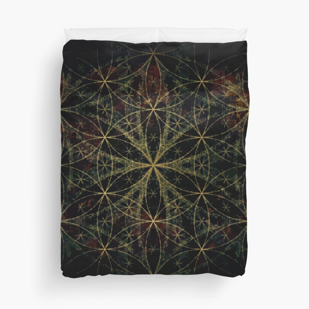 SACRED FLOWER OF LIFE Duvet Cover
