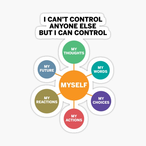 Item preview, I Can't Control Anyone Else But Myself - Feelings & Emotions for Mental Health Therapy Art Print - For Kids & Children School Classroom designed and sold by Healthy Mind Art.
