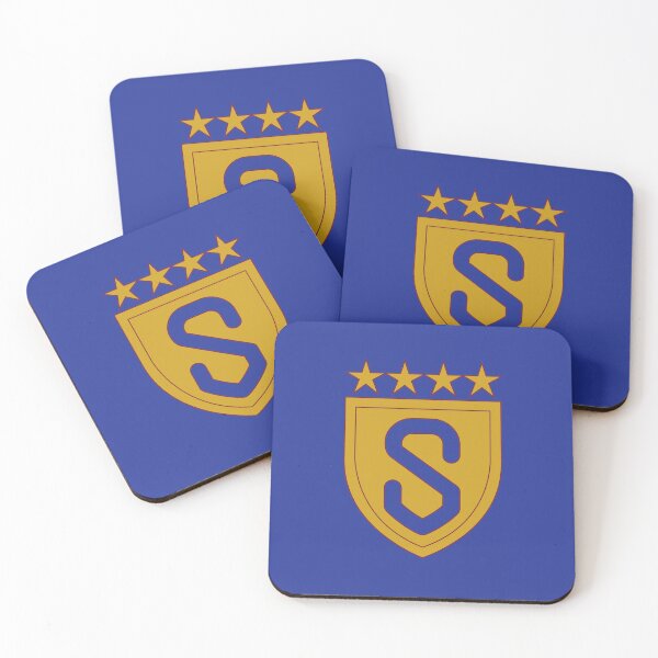 Item preview, Initial Letter S, Shield Monogram Star Style, Gold Color designed and sold by factory88.