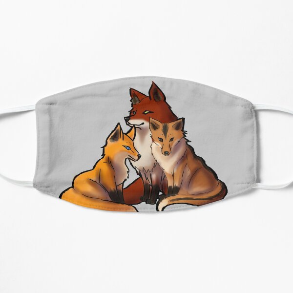 Gray Fox Face Masks Redbubble - roblox foxes life