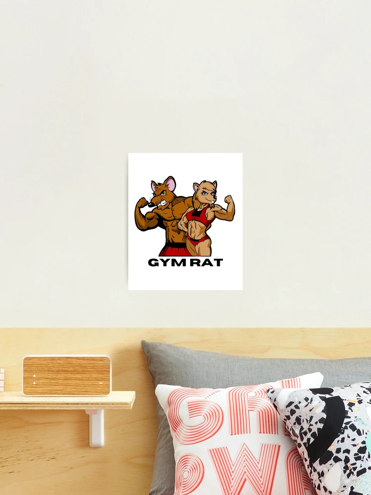 Gym Rat Wall Art, Canvas Prints, Framed Prints, Wall Peels