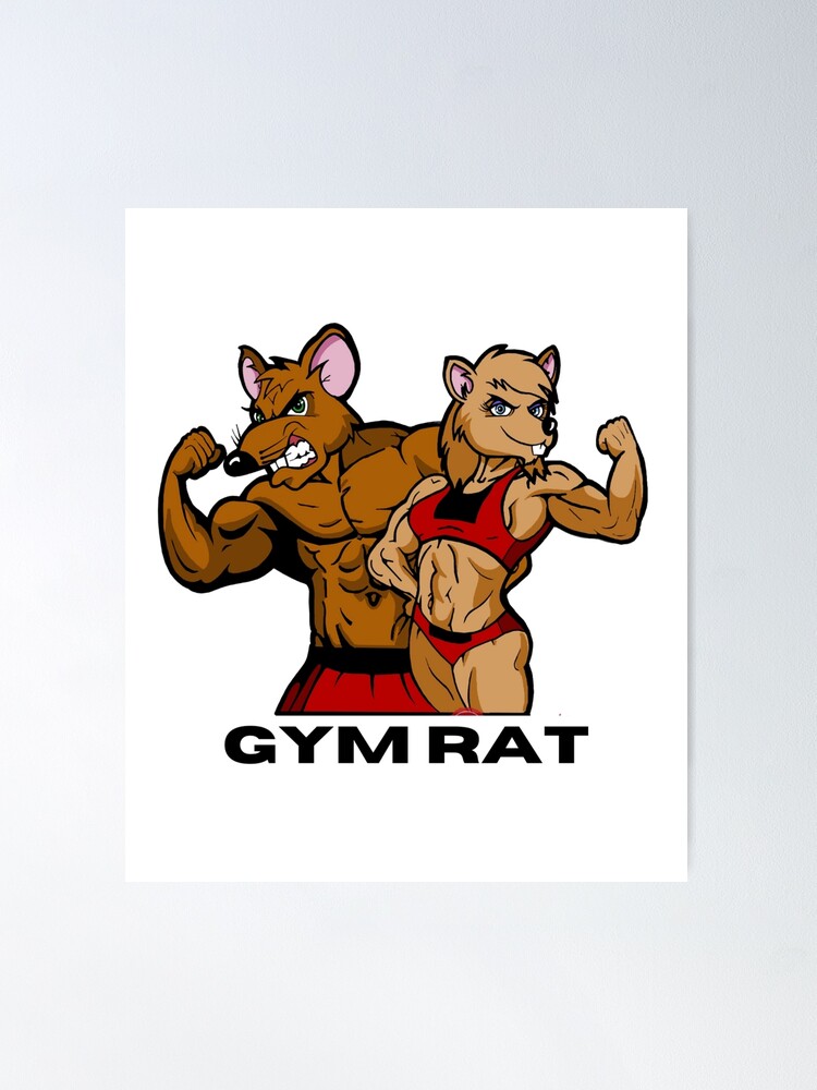 GYM RAT, WORKOUT :) | Art Board Print