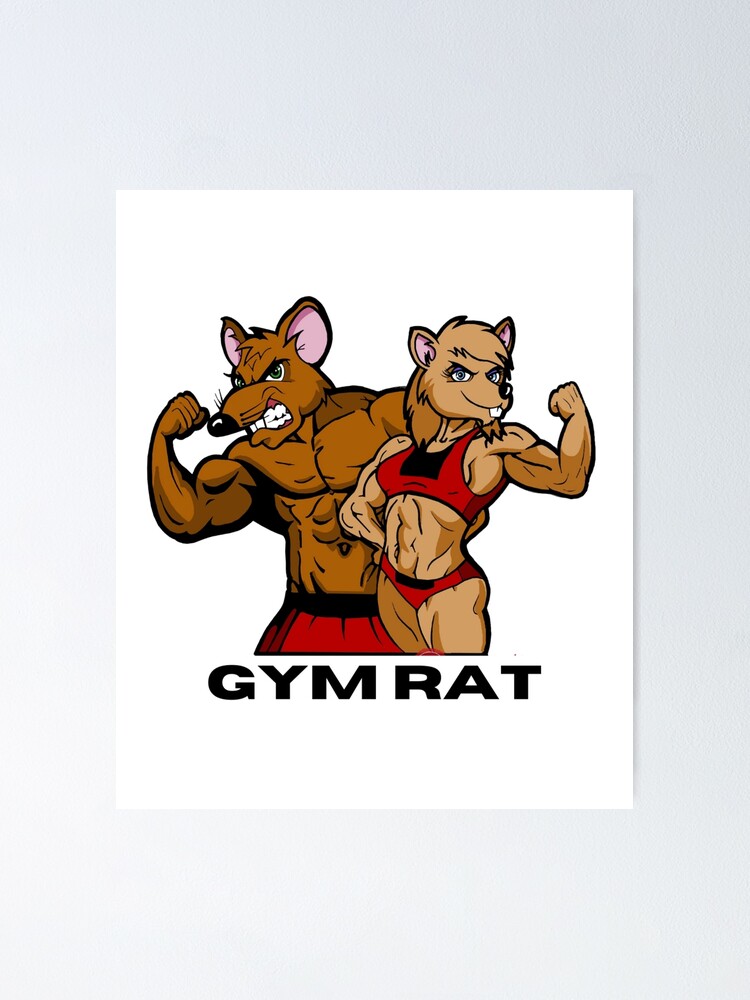  Gym Rat Banner - Home Gym Decor - Large Wall Art