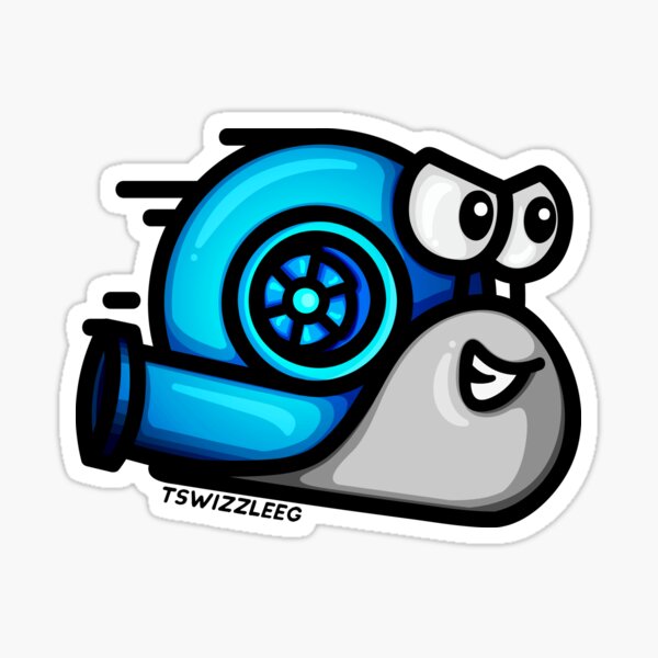 Snail Funny Turbo Boost Racing Pshh' Sticker