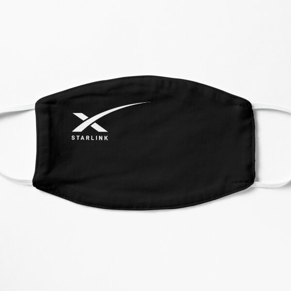 SpaceX Starlink Mission Logo Flat Mask