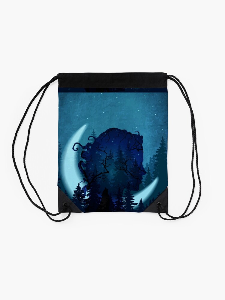 Alternate view of Lady of the Forest Drawstring Bag