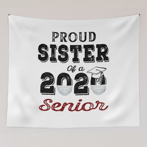 Item preview, Proud Sister of A 2020 Senior Mask designed and sold by AnimaLovers.