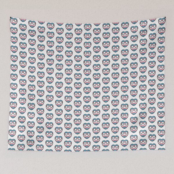Item preview, The Bar Bots Heart Trans Pride Flag designed and sold by Picklerocket.