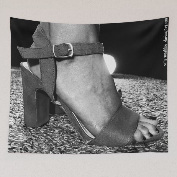 Item preview, Sally Sunshine #2 Red High Heel Feet Photo (Black and White)) designed and sold by Makrow.