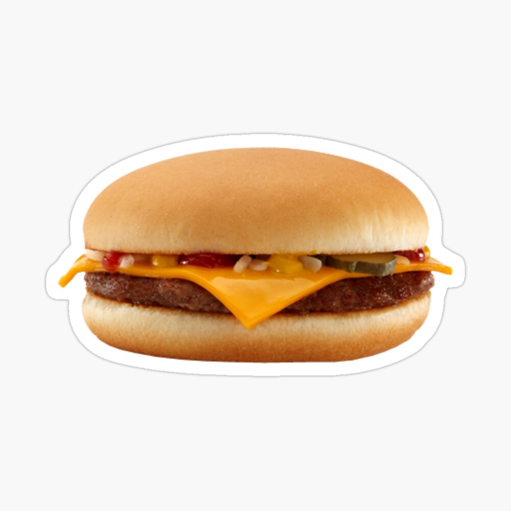 Mcdonald S Cheeseburger Pin By Jaidynbailee Redbubble - mcdonalds menu board roblox