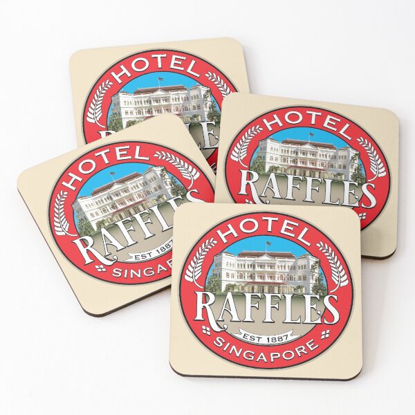 Artikelvorschau, Raffles Hotel Singapore Kofferaufkleber entworfen und verkauft von travelwitheric.