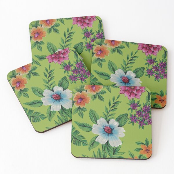 Item preview, Tropical With Green Ground designed and sold by Leslie Rogers Todder.