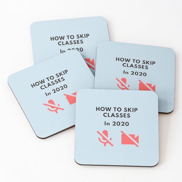 Item preview, How to skip classes in 2020 - Zoom / Microsoft Teams funny design v1 designed and sold by CLPDesignLab.