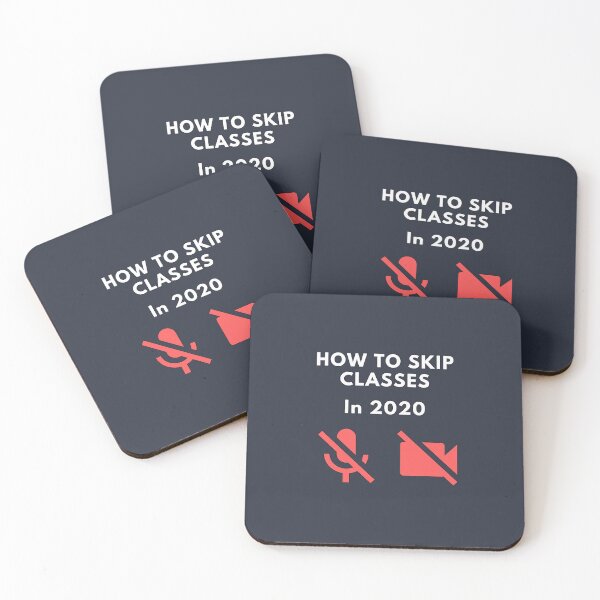 Item preview, How to skip classes in 2020 - Zoom / Microsoft Teams funny design v2 designed and sold by CLPDesignLab.