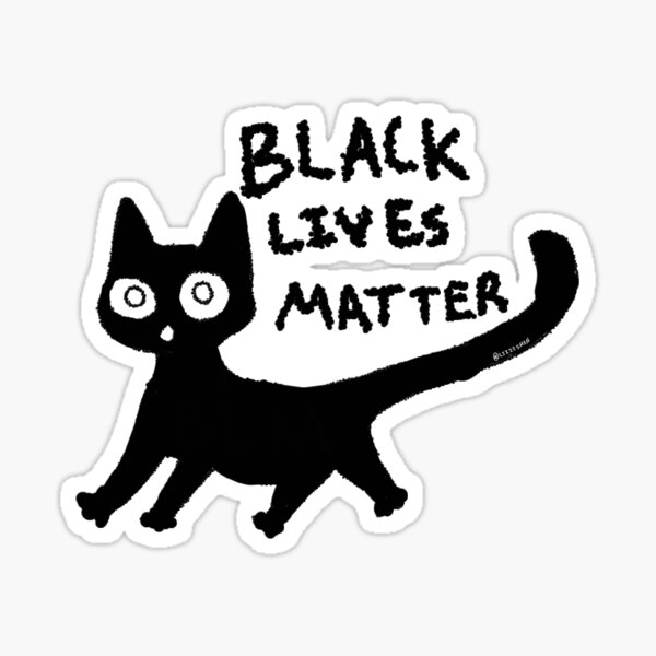 Item preview, [STICKER] BLM cat  designed and sold by lizzzshan.