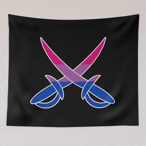 Item preview, Bisexual Pride Pirate Swords - Dual Wielding designed and sold by halberdier.