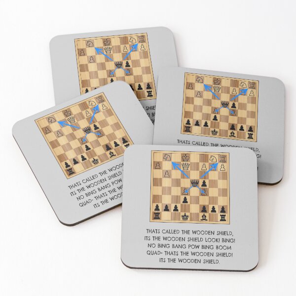 Item preview, xQc Wooden Shield Chess Meme designed and sold by PH-Design.