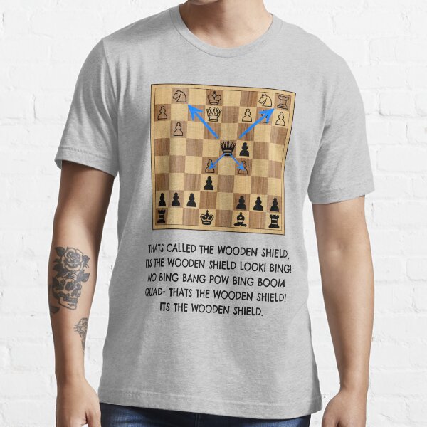 xQc Wooden Shield Chess Meme Essential T-Shirt