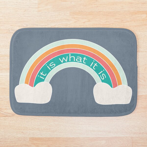 Item preview, "It is what it is" Retro Rainbow designed and sold by Ems Art.