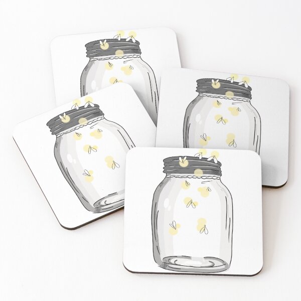 Item preview, Fireflies in a jar designed and sold by TangledGoblin.