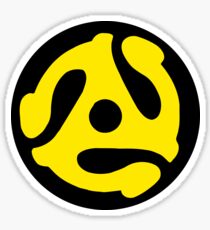45 rpm vinyl record adapter Sticker