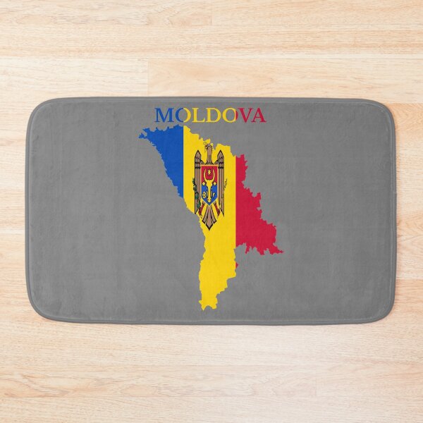 Item preview, Moldova flag map designed and sold by marosharaf.
